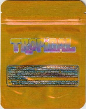1/8 OZ - MYLAR BAGS (50 CT) - "TROPICAL GELATO"