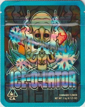 1/8 OZ - MYLAR BAGS (50 CT) - "ICE-O-LATOR"