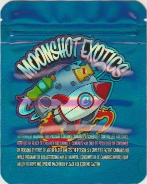 1/8 OZ - MYLAR BAGS (50 CT) - "MOONSHOT EXOTICS"