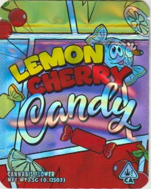 1/8 OZ - MYLAR BAGS (50 CT) - "LEMON CHERRY CANDY"