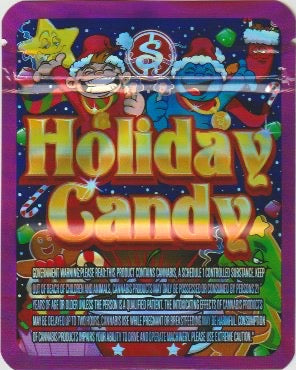 1/8 OZ - MYLAR BAGS (50 CT) - "HOLIDAY COOKIES"