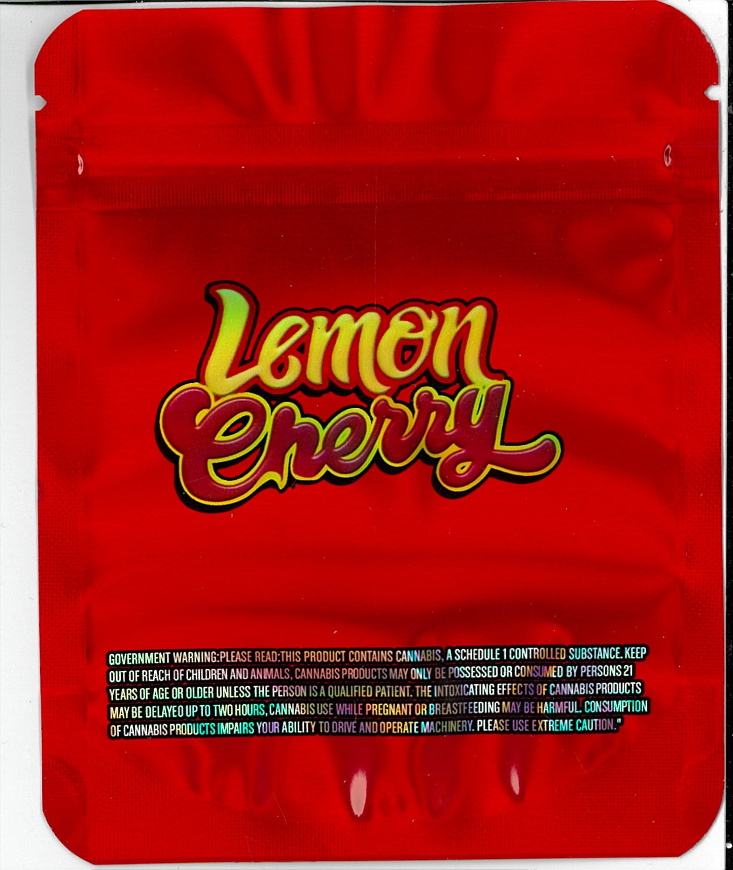 1/8 OZ - MYLAR BAGS (50 CT) - "LEMON CHERRY"