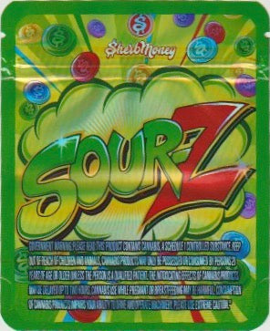 1/8 OZ -  MYLAR BAGS (50  CT) - "SOUR-Z"