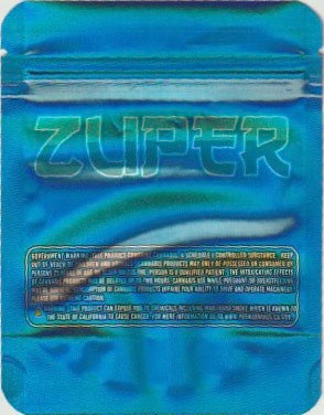 1/8 OZ -  MYLAR BAGS (50  CT) - "ZUPER WHITE"