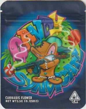 1/8 OZ -  MYLAR BAGS (50  CT) - "CANDY SYNDICATE"