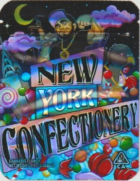 1/8 OZ -  MYLAR BAGS (50  CT) - "NEW YORK CONFECTIONERY"