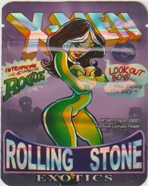 1/8 OZ -  MYLAR BAGS (50 CT) - "X-MEN ROLLING STONE"