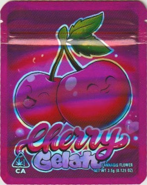 1/8 OZ -  MYLAR BAGS (50 CT) - "CHERRY GELATO"