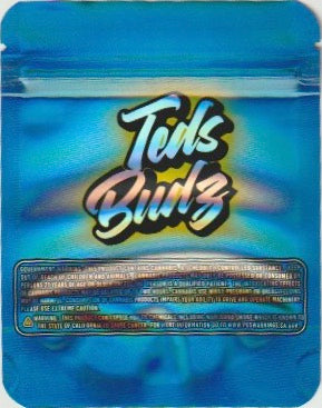 1/8 OZ -  MYLAR BAGS (50 CT) - "BLUE LIME A LANTI"