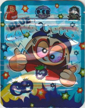 1/8 OZ -  MYLAR BAGS (50 CT) - "BLUE CANDY POPZZ"