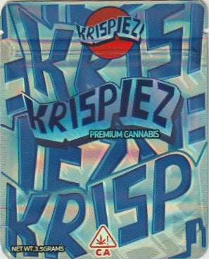 1/8 OZ -  MYLAR BAGS (50 CT) - "KRISPIEZ"