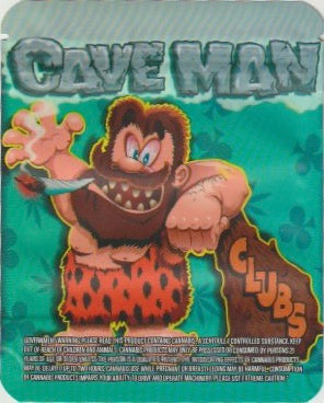 1/8 OZ -  MYLAR BAGS (50 CT) - "CAVEMAN CLUBS"