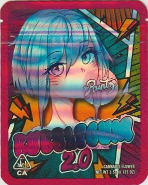 1/8 OZ -  MYLAR BAGS (50 CT) - "BUBBLEGUM RUNTZ 2.0"