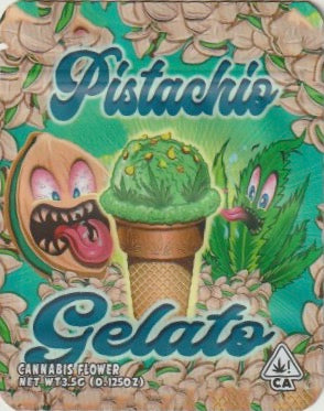 1/8 OZ -  MYLAR BAGS (50  CT) - "PISTACHIO GELATO"