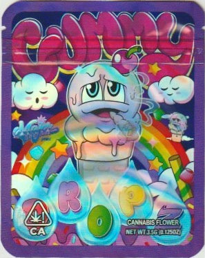 1/8 OZ -  MYLAR BAGS (50  CT) - "GUMMYDROPZ"