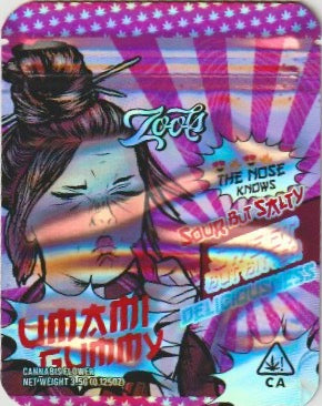 1/8 OZ -  MYLAR BAGS (50  CT) - "UMAMI CANDY"