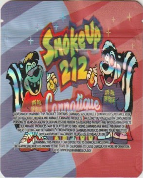 1/8 OZ -  MYLAR BAGS (50  CT) - "SMOKE UP 212"