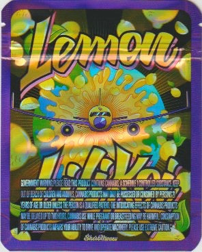 1/8 OZ -  MYLAR BAGS (50  CT) - "LEMON LILIKOI"
