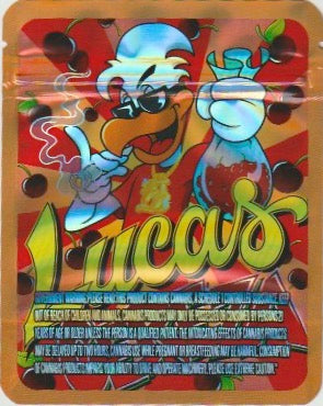 1/8 OZ -  MYLAR BAGS (50  CT) - "LUCAS CEREZA"
