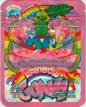 1/8 OZ -  MYLAR BAGS (50  CT) - "RAINBOW GUAVA"