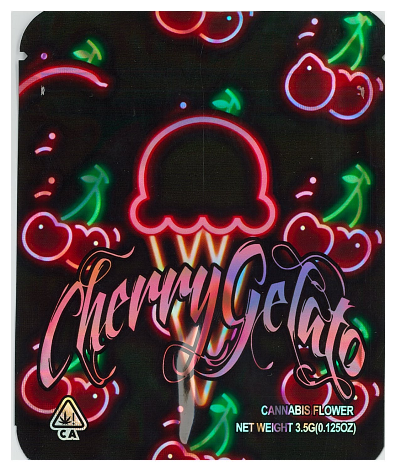 1/8 OZ -  MYLAR BAGS (50 CT) - "CHERRY GELATO"