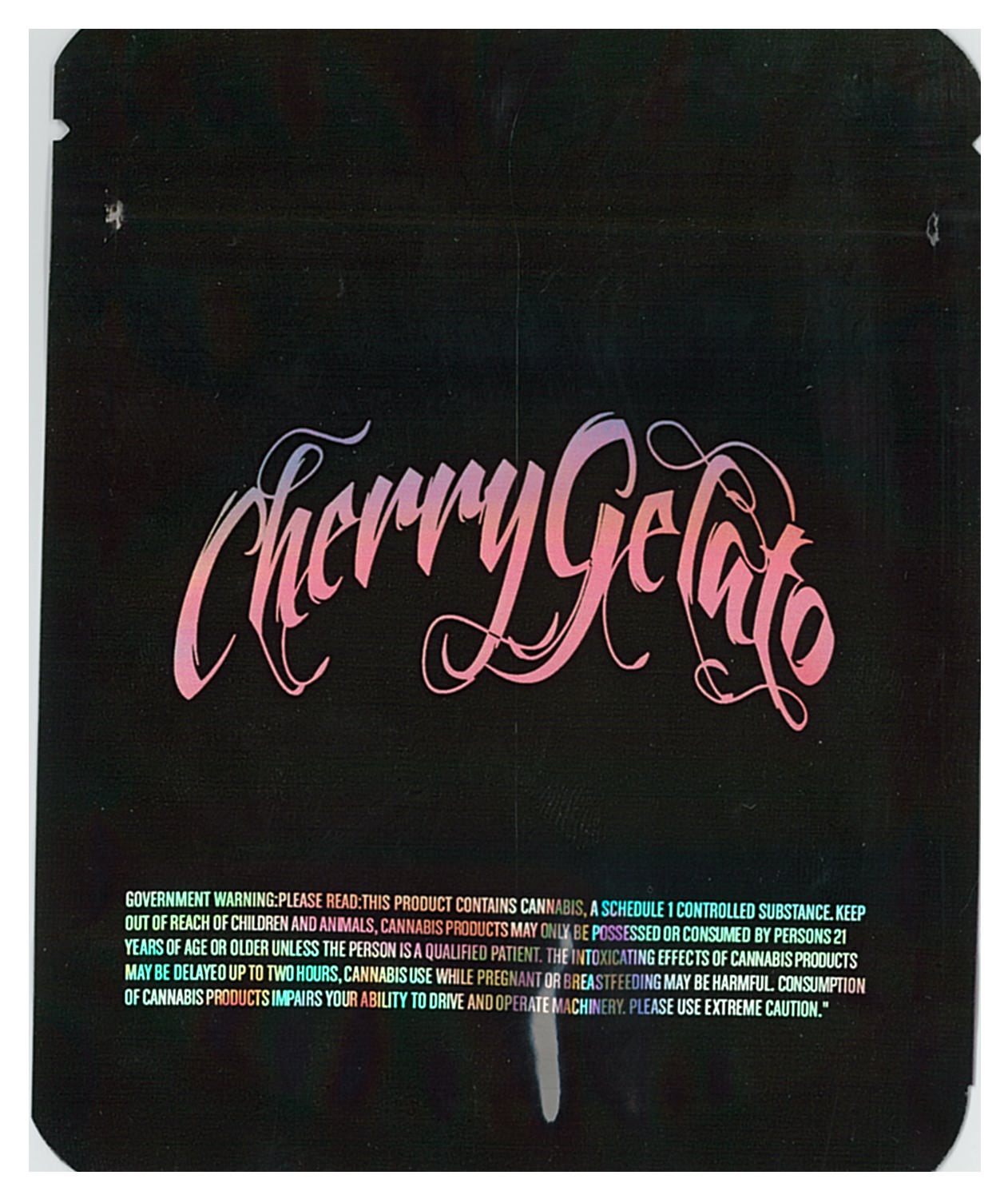 1/8 OZ -  MYLAR BAGS (50 CT) - "CHERRY GELATO"