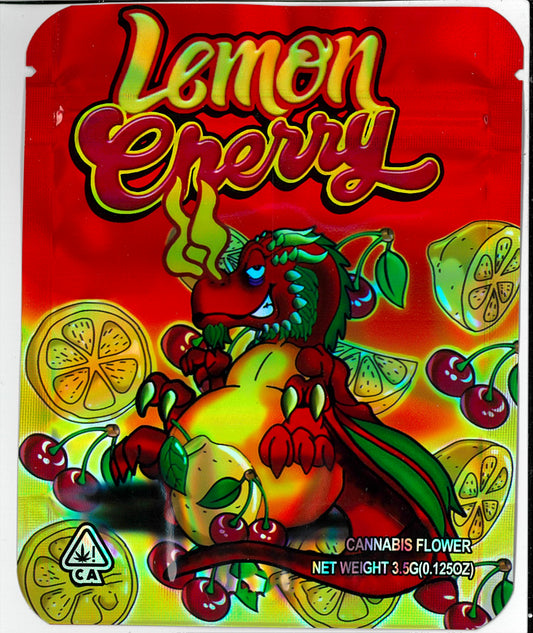 1/8 OZ -  MYLAR BAGS (50 CT) - "LEMON CHERRY"