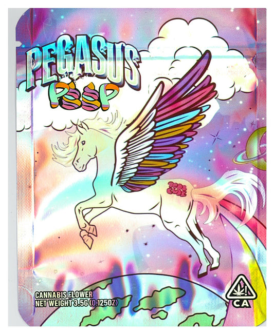 1/8 OZ -  MYLAR BAGS (50 CT) - "PEGASUS POOP"