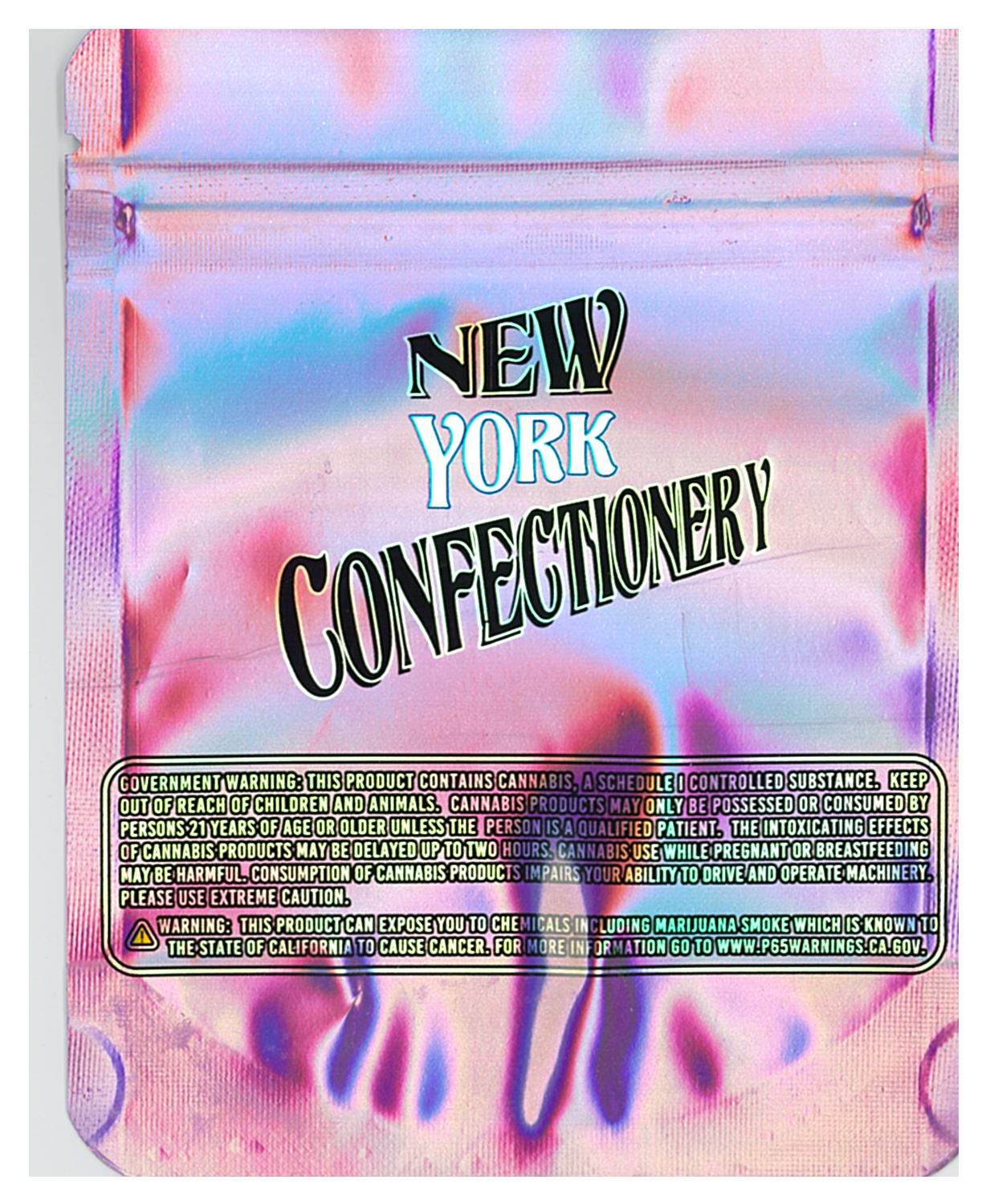 1/8 OZ -  MYLAR BAGS (50 CT) - "NEW YORK CONFECTIONERY"