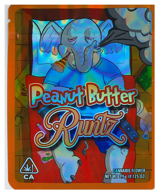 1/8 OZ -  MYLAR BAGS (50 CT) - "PEANUT BUTTER RUNTZ"