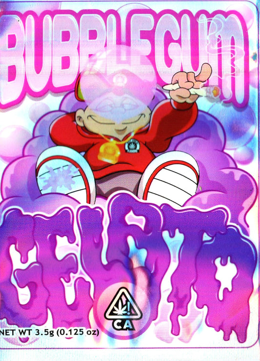 1/8 OZ -  MYLAR BAGS (50 CT) - "BUBBLEGUM GELATO"