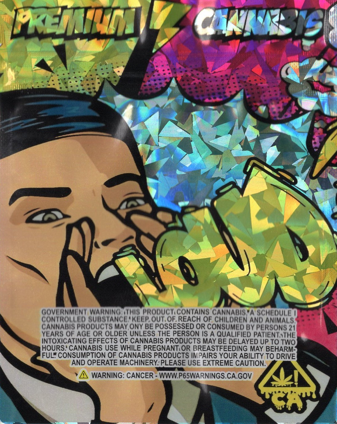 1/8 OZ - MYLAR BAGS (50 CT) -  "LOUD PREMIUM CANNABIS"