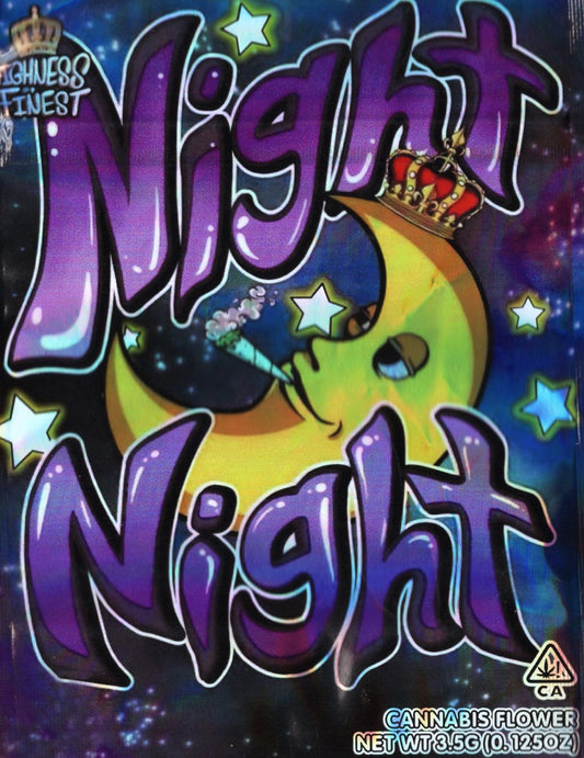 1/8 OZ - MYLAR BAGS (50 CT) - "NIGHT NIGHT"